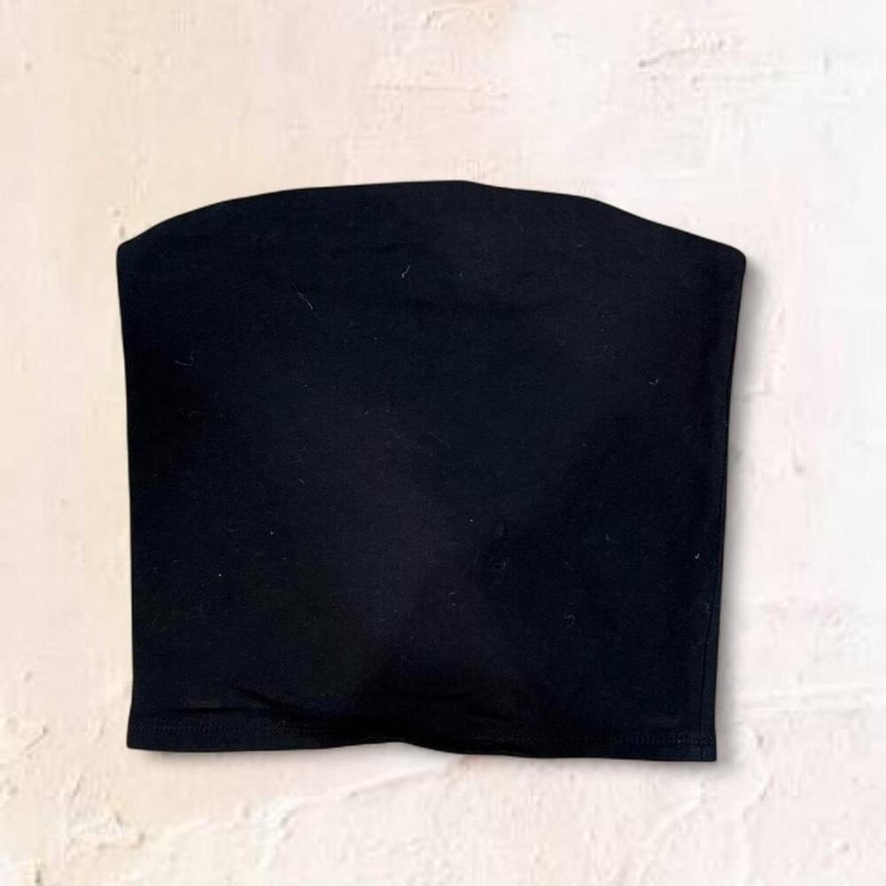 Wild Fable Black Tube Top Strapless Bandeau Fitted Going Out Y2K